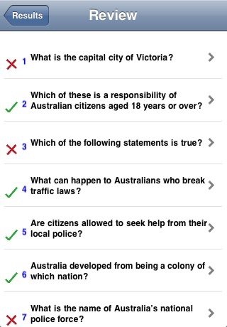 Aussie Test: Practice questions for the Australian Citizenship Test screenshot 3
