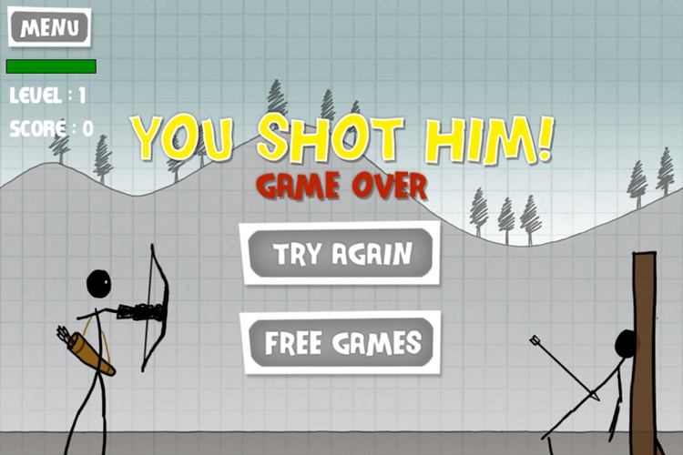 A Stickman Apple Shooting Showdown - Pro screenshot-4