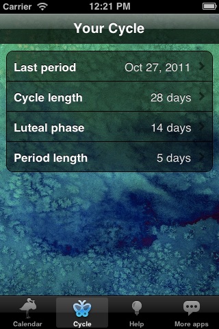 Fertility Calendar screenshot 2