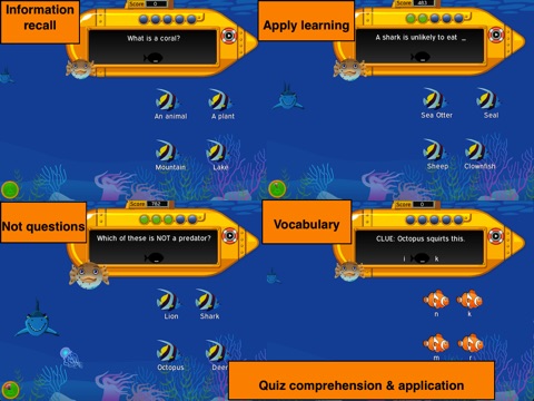 Murky Reef Lite - 1st - 2nd Grade Reading, Science & Math screenshot 2