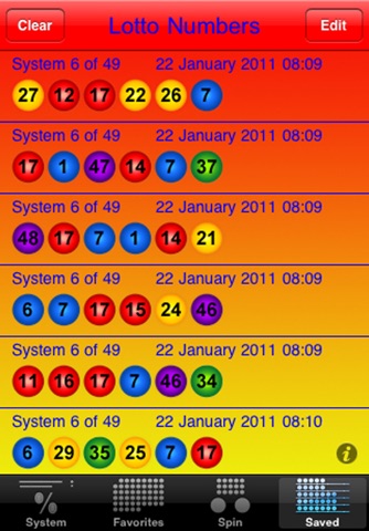 Lotto with lucky numbers screenshot 2