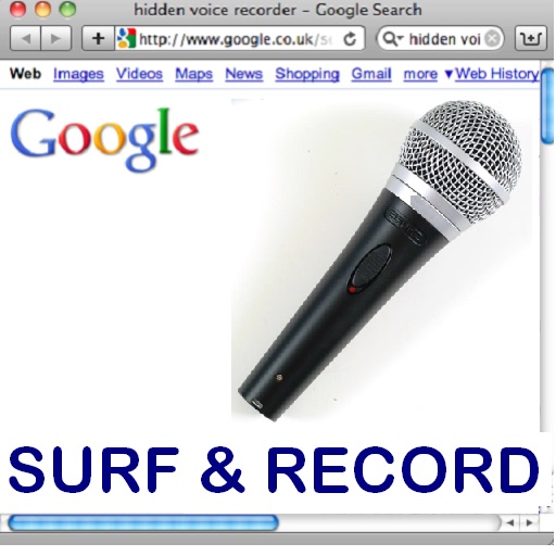 Internet Browser and Audio Recorder ( Hidden Voice Record ) icon