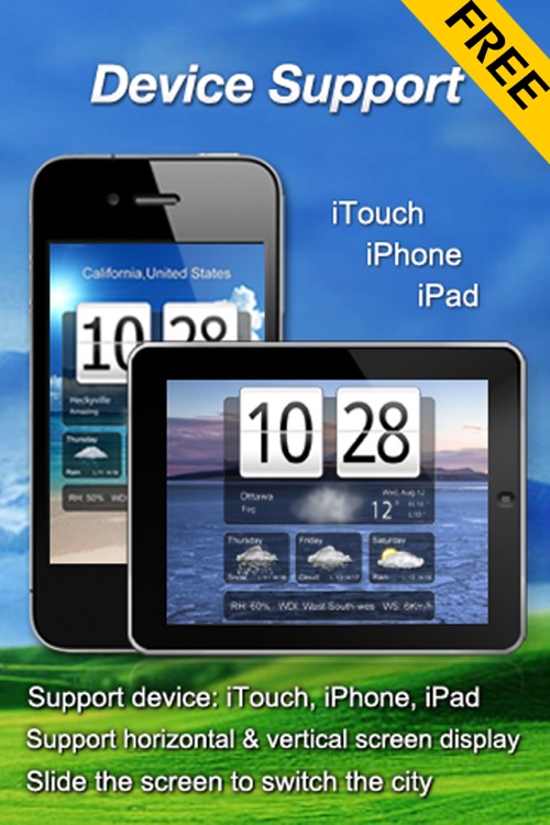 Free Live Weather Clock screenshot-3