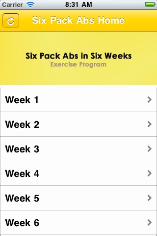 Six Pack Abs in Six Weeks screenshot 2