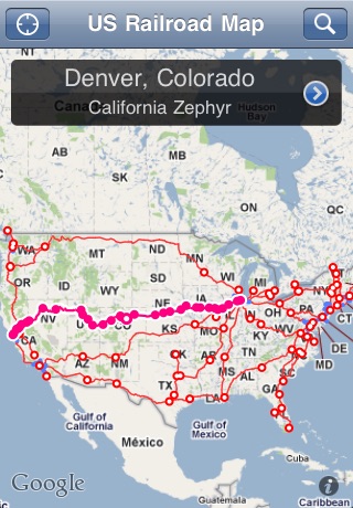 US Railroad Map screenshot1