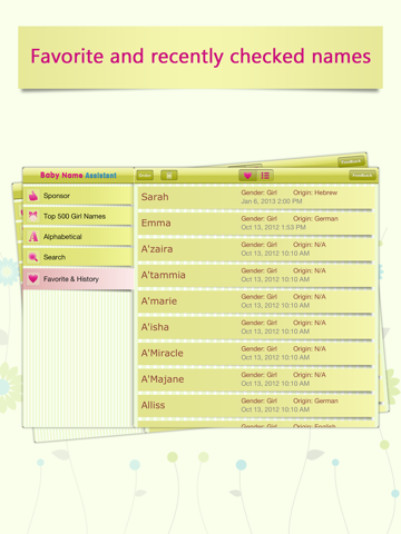 Baby Girl Name Assistant for iPad screenshot 3