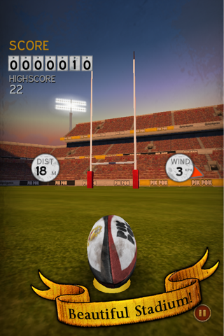 Flick Kick Rugby Kickoff Screenshot 1