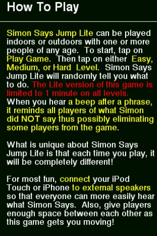 Simon Says Jump Lite