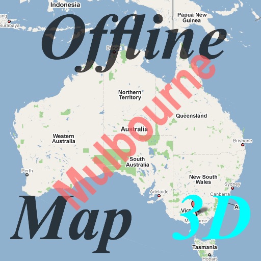 3D Offline Map Melbourne