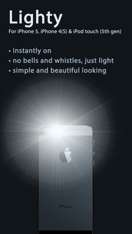 Lighty — The no–nonsense flashlight app