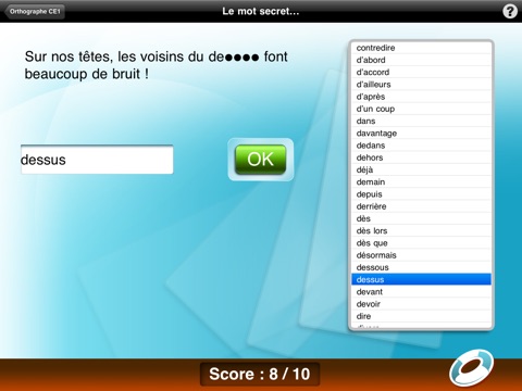 Orthographe CE1 screenshot 4