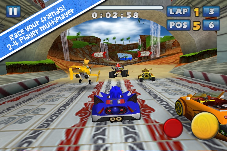 Sonic & SEGA All-Stars Racing para iPhone pode ser baixado gratuitamente