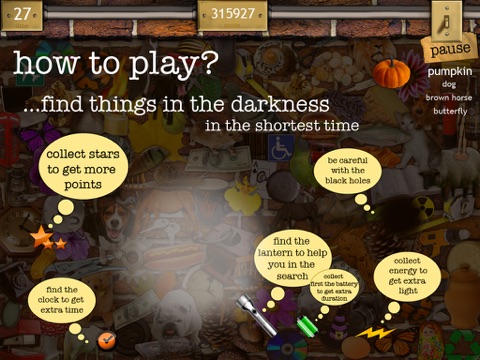 Hidden Objects: Things in the darkness HD Free! screenshot 3