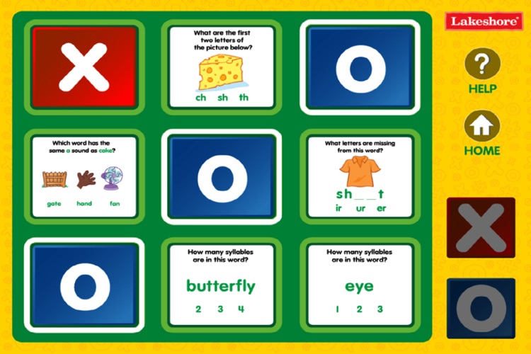 Phonics Tic-Tac-Toe Interactive Game