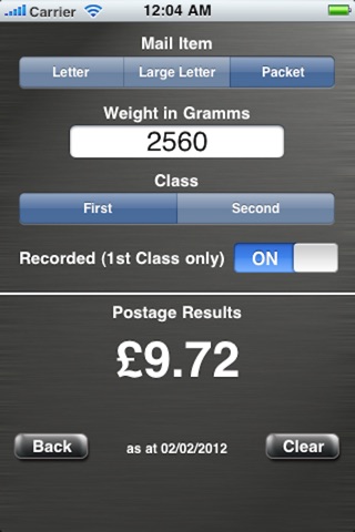 Postage Calculator - UK screenshot 4