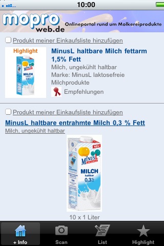 MilchScout screenshot 3