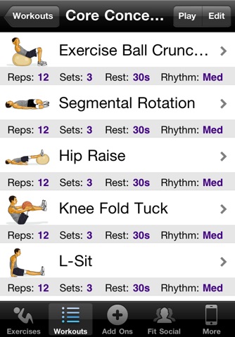 Core Workouts Pro screenshot 3