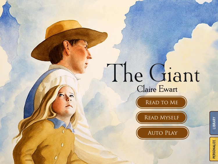 The Giant is a bedtime story for children about a young girl, grieving the loss of her mother, who strives to find the giant that her mom promised would take care of her; written by Claire Ewart. (iPad Lite Version; by Auryn Apps)