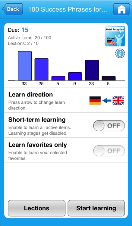 Vocabulary Trainer for iPad & iPhone screenshot-3