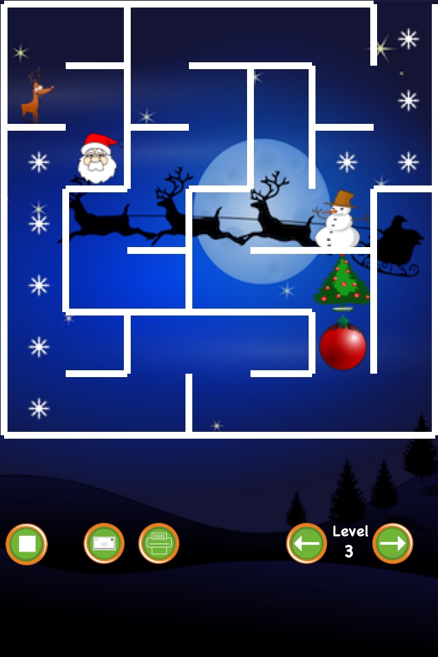 Xmas Tree Maze (santa vs the snowman) screenshot 2