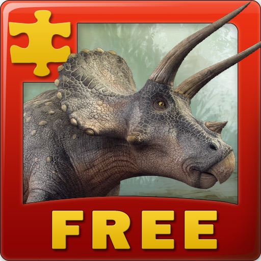 Puzzle. Dinosaurs icon