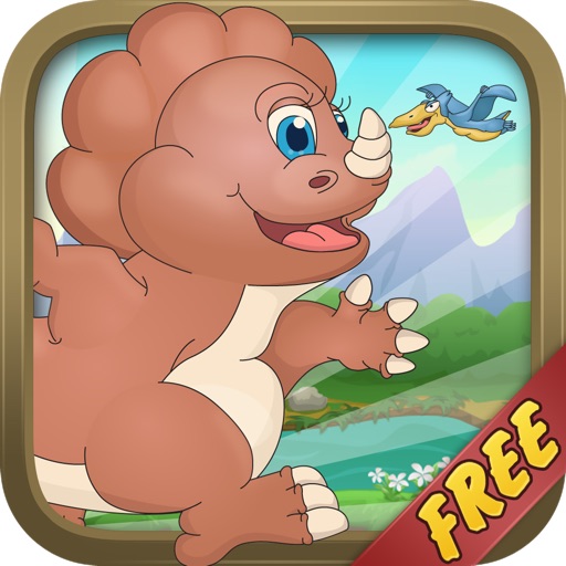 Baby Dino Run Free - Dinosaur Running Kids Game icon