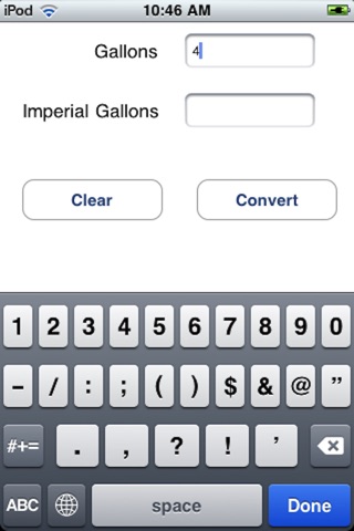 Volume Converter for the iPhone screenshot 4