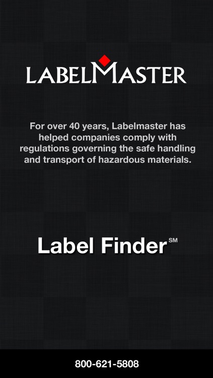 Labelmaster’s Hazmat Label Finder℠