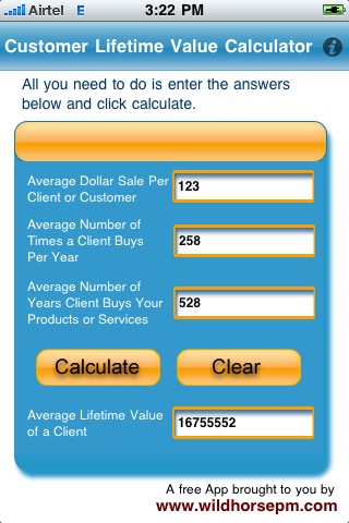 Customer Life Time Value Calculator screenshot 4