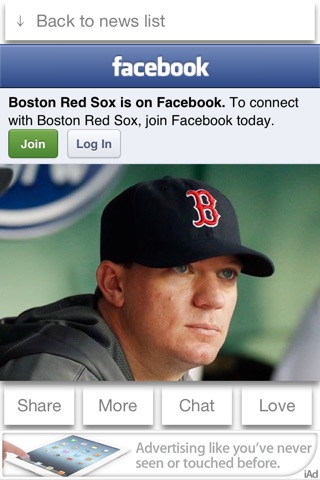 Boston Baseball 2013 Free - News, Chat, & Scores screenshot 2