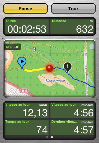 1-2-sports - GPS Trainer screenshot 2