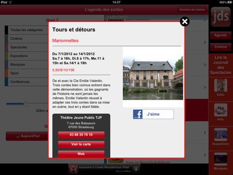 JDS Sorties-Loisirs en Alsace (Mulhouse Colmar Strasbourg) screenshot 2