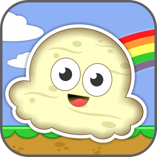 Happy Ice Cream Jump Story - A Vanilla Sprinkle Rainbow Cloud Safari