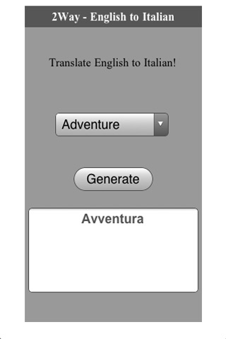 2Way Italian / English Translation screenshot 2