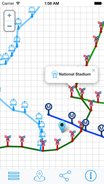 Bangkok Metro Map Transport - Sky train and Boat