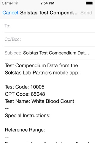 Solstas Test Compendium Data screenshot 3