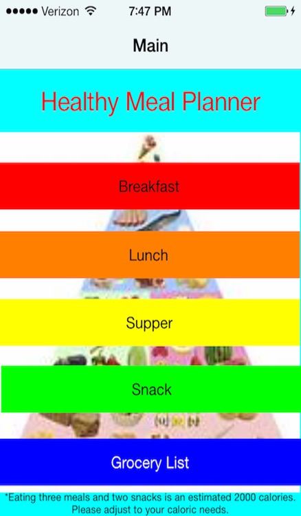 Healthy Meal Planner
