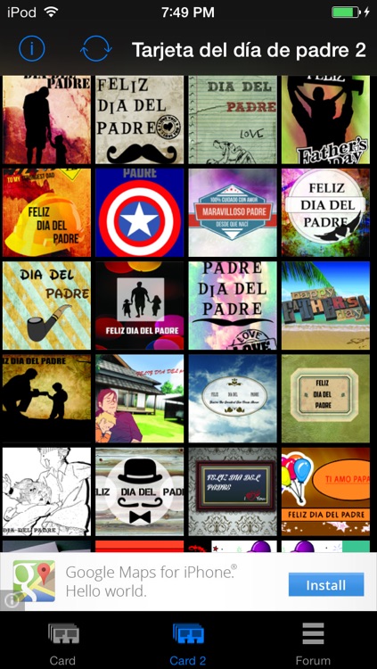 Spanish Father's Day Cards