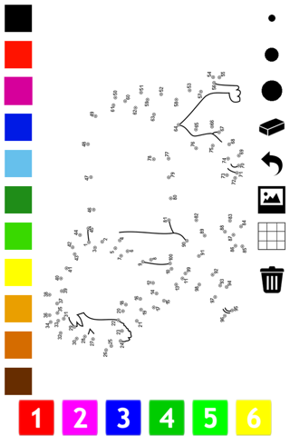 Connect the dots coloring book for children: Learn painting by numbers for kindergarten, preschool or nursery school with this fun puzzle game screenshot 3