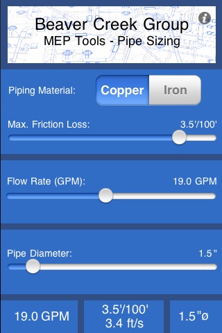 MEP Tools - Pipe Sizing