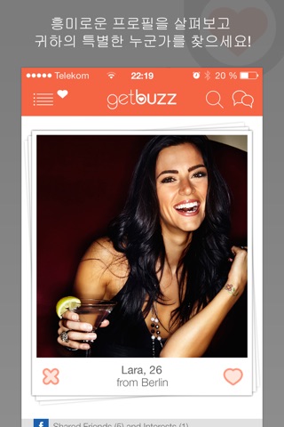 GetBuzz - The famous flirt and dating App for those looking for love or a nice chat screenshot 2