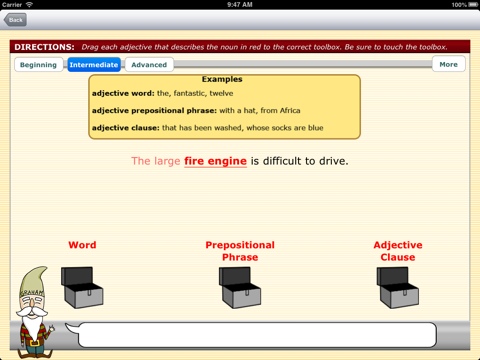 Grammar 4 Writers - Elementary Adjectives screenshot 3
