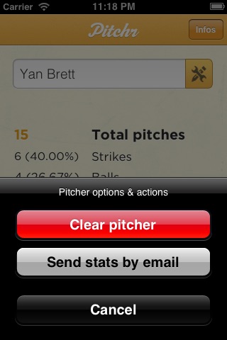 Pitchr - Easiest pitch counter screenshot 4