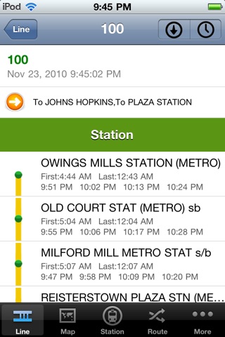TransitGuru Maryland MTA screenshot 4