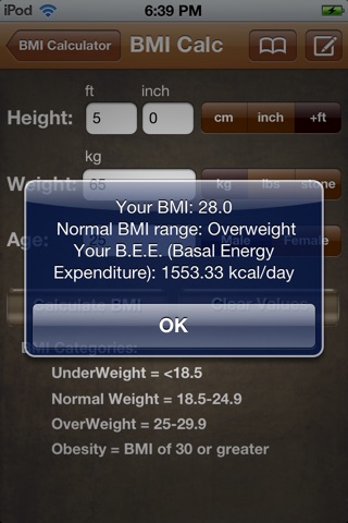 BMI Calc Free screenshot 3