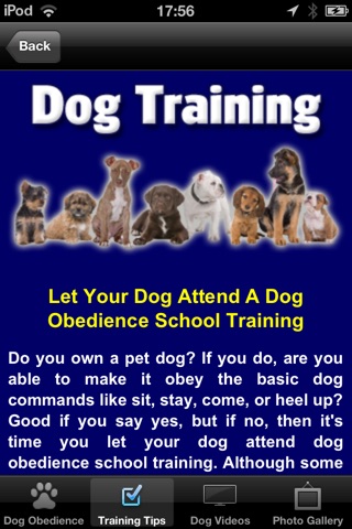 Dog Training: Obedience, Behaviour and Commands screenshot 4