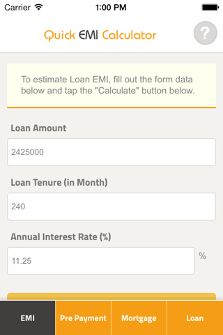 Quick EMI Calculator screenshot 2