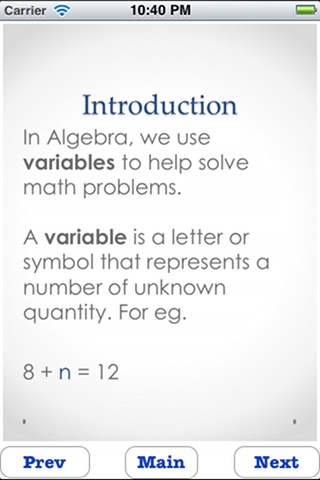 Learn Elementary Algebra screenshot 2