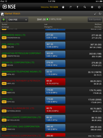 NSE Mobile for iPad screenshot 3