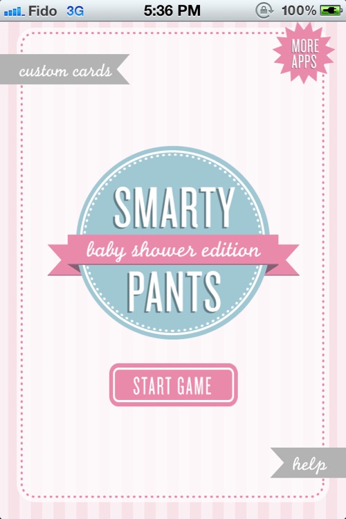 Smarty Pants - Baby Shower Edition